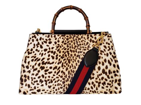 gucci leopard purse|Gucci Leather Exterior Animal Print Bags & Handbags for Women .